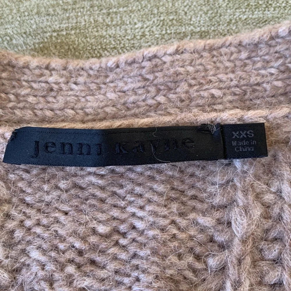 Jenni Kayne Cable Cocoon Cardigan, Sand, XXS - Picture 3 of 6